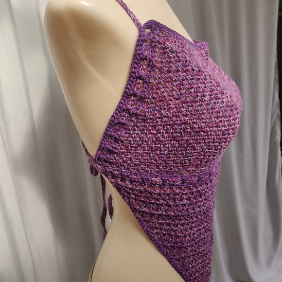 Hand Made Just Wingin' It Halter Top - Picture 3 of 7